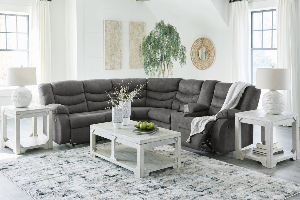 Partymate 2-Piece Reclining Sectional - Home And Beyond