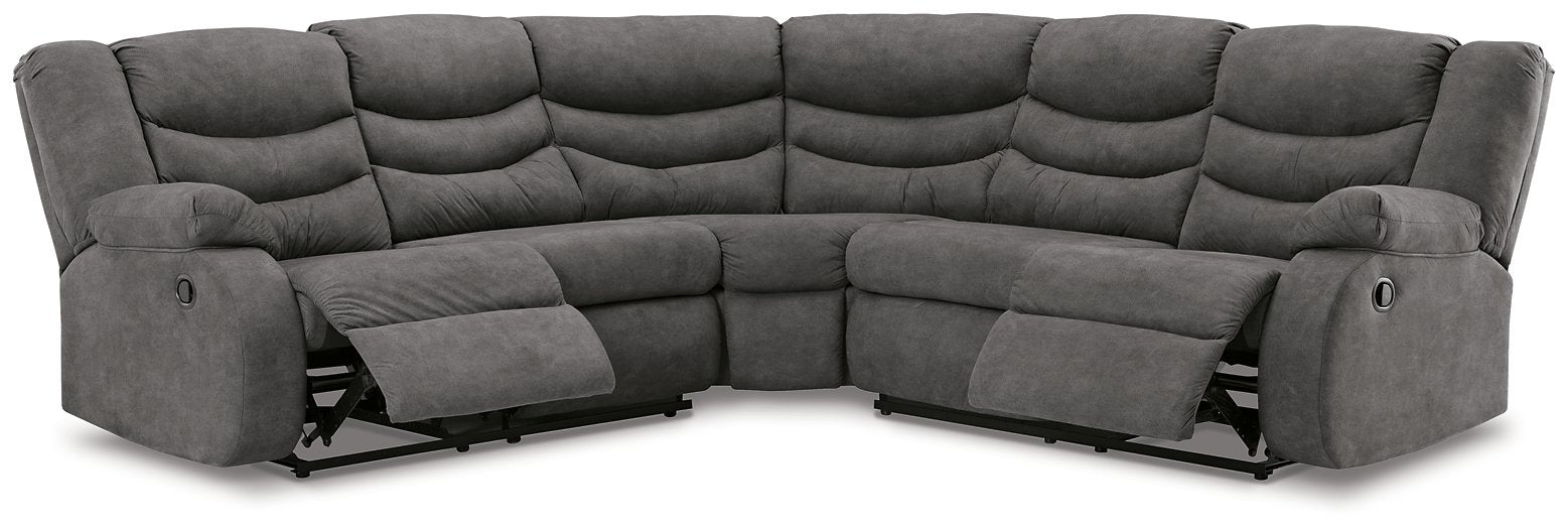 Partymate 2-Piece Reclining Sectional - Home And Beyond