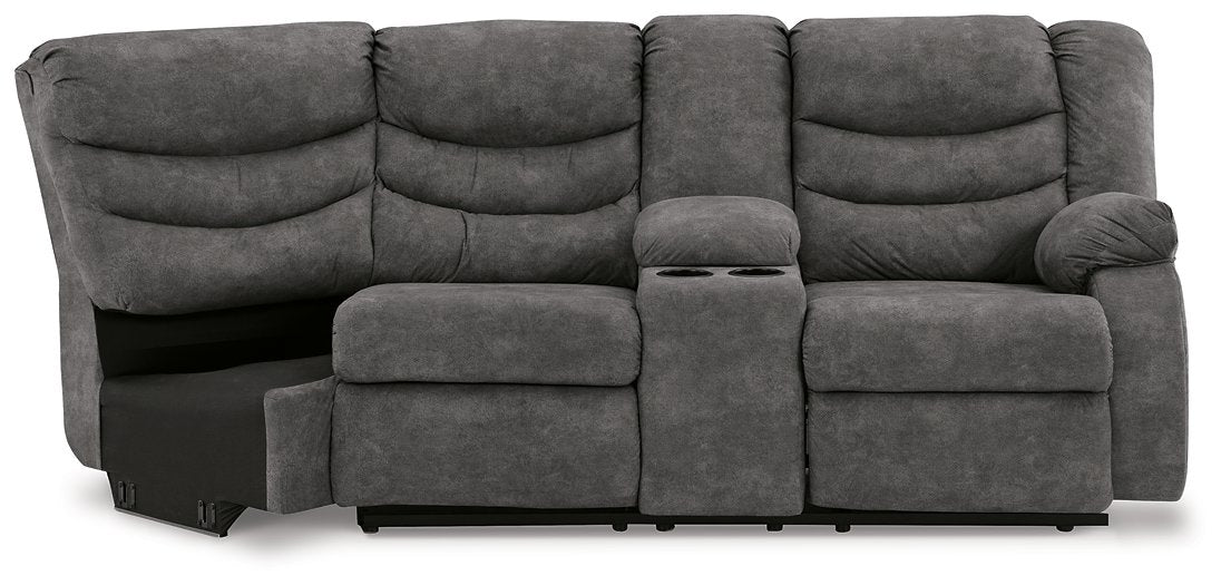 Partymate 2-Piece Reclining Sectional - Home And Beyond