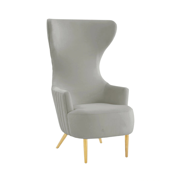 Julia Velvet Wingback Accent Chair
