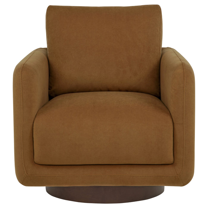 Iris Upholstered Swivel Accent Chair