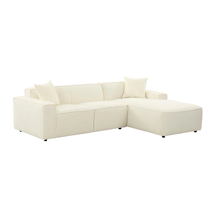 Olafur 2-Piece Performance Fabric L-Shaped Sectional