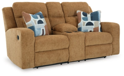 Kanlow Reclining Loveseat with Console - Home And Beyond