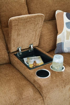 Kanlow Reclining Loveseat with Console - Home And Beyond