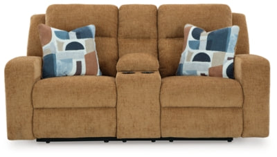 Kanlow Reclining Loveseat with Console - Home And Beyond