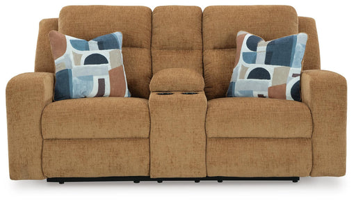 Kanlow Reclining Loveseat with Console - Home And Beyond