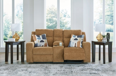 Kanlow Reclining Loveseat with Console - Home And Beyond