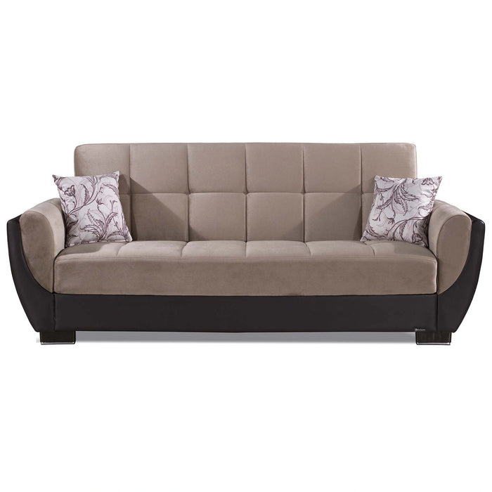 Ottomanson Armada Air Collection Upholstered Convertible Sofabed with Storage