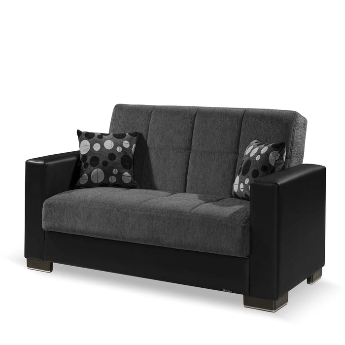 Ottomanson Armada Collection Upholstered Convertible Loveseat with Storage