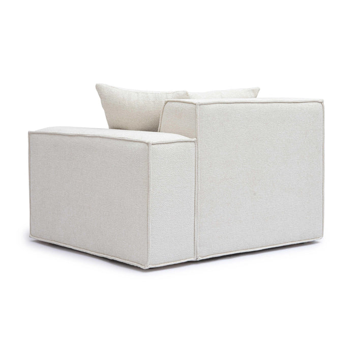Mindy Performance Chenille Basketweave Modular Corner Chair