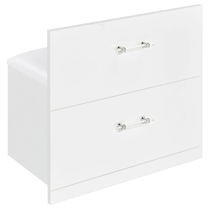 Flora Makeup Vanity Table with LED Mirror and Stool