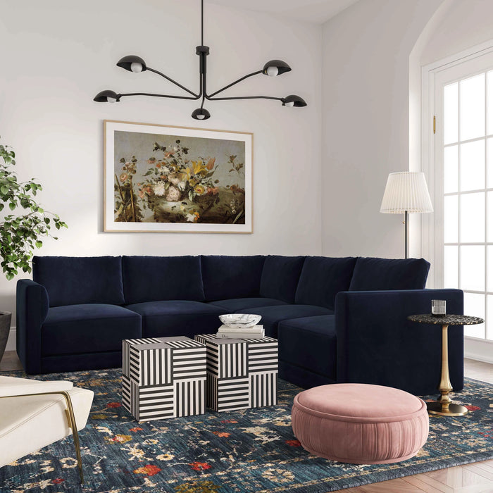 Willow Performance Velvet Modular Corner Chair