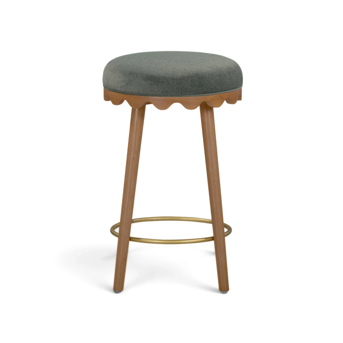 Oodle Performance Vegan Mohair Bar and Counter Stool
