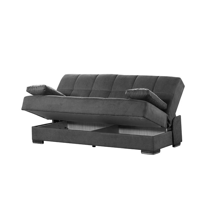 Ottomanson Soho Collection Upholstered Convertible Sofabed with Storage