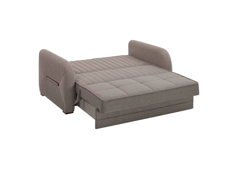 Ottomanson Speedy Collection Upholstered Convertible Loveseat with Storage
