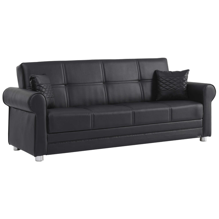 Ottomanson Avalon Collection Upholstered Convertible Sofabed with Storage