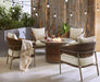 Skyview Wicker 5pc Fire Chat Set - Home And Beyond