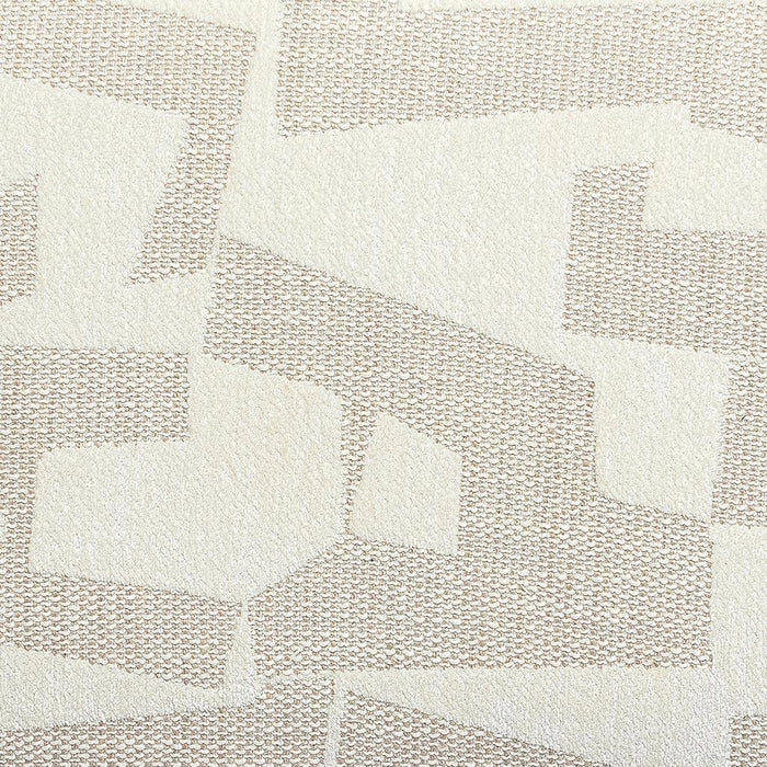 Sezanne Cream 2-Tone Performance Vegan Leather and Jacquard Dining Chair