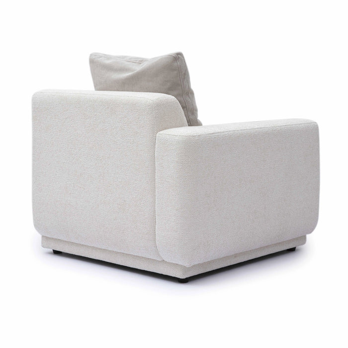 Perry Cream Performance Chenille Modular Corner Chair
