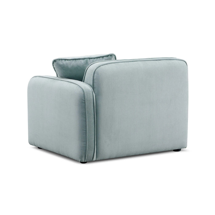 Travie Performance Corduroy Velvet Corner Chair
