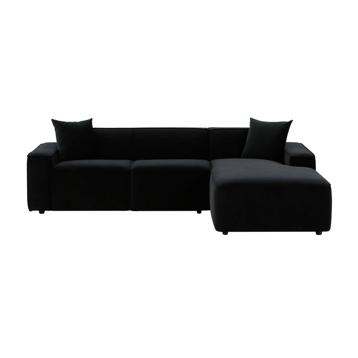 Olafur 2-Piece Performance Fabric L-Shaped Sectional