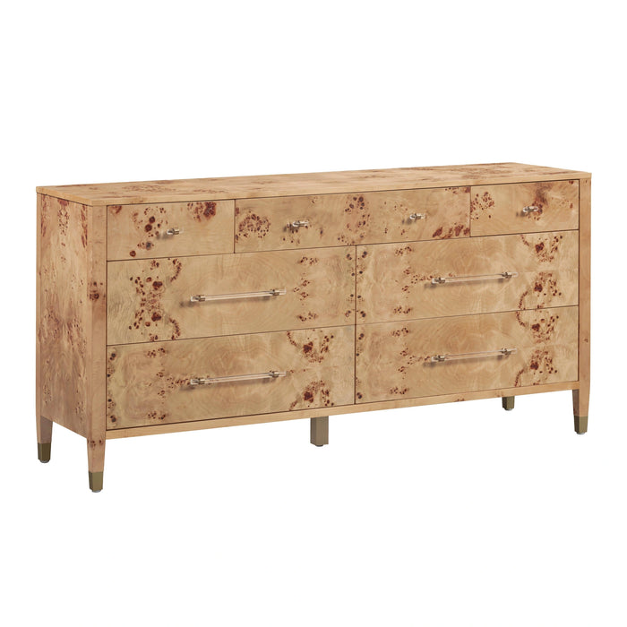 Brandyss 62" Burl 7-Drawer Dresser