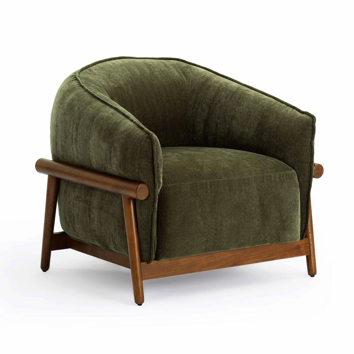 Piedmont Upcycled Contract-Grade Chenille Accent Chair