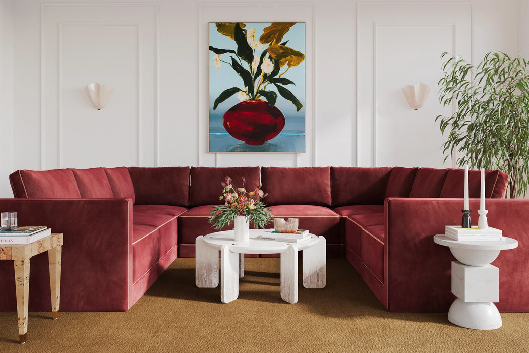 Willow 8-Piece Performance Velvet Modular Large U Sectional
