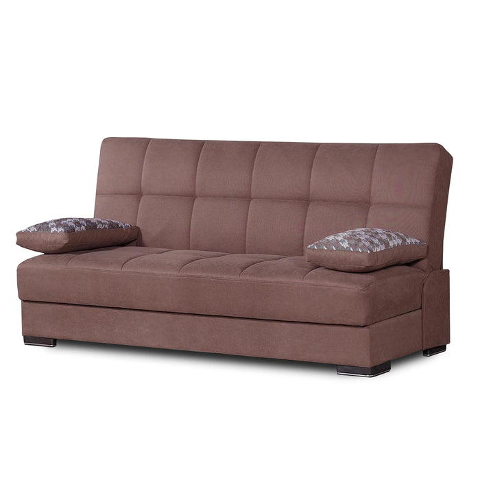 Ottomanson Soho Collection Upholstered Convertible Sofabed with Storage