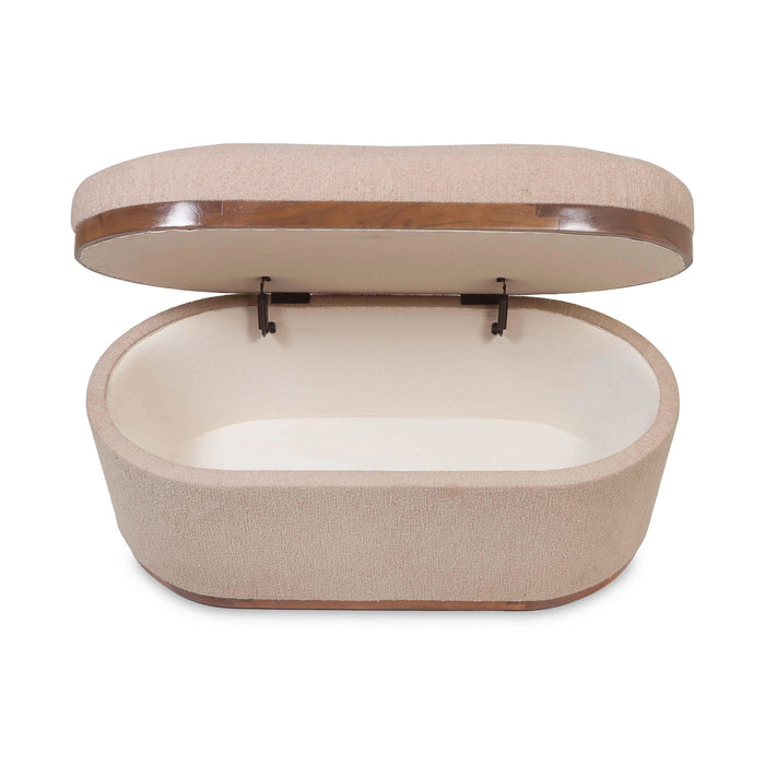Olivier Oval Storage Ottoman