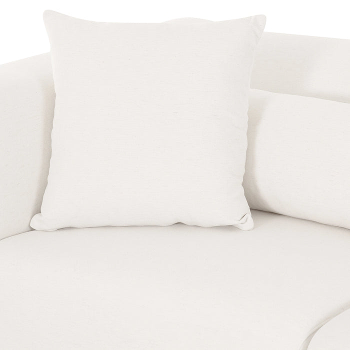 Tarra 118" Cream Performance Chenille Modular Sofa
