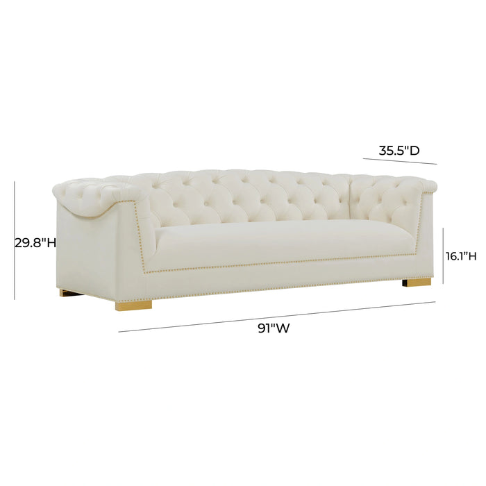 Farah 91" Performance Velvet Sofa