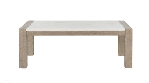 White Marble Top 50" Coffee Table - Home And Beyond