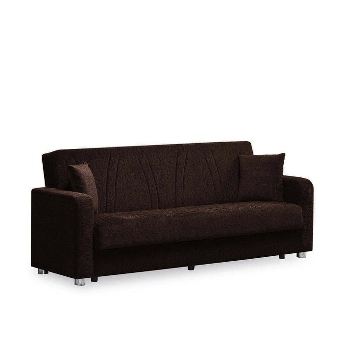 Ottomanson Elegance Collection Upholstered Convertible Sofabed with Storage
