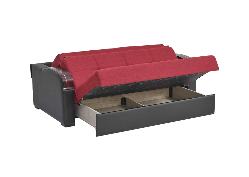 Ottomanson Sleep Plus Collection Upholstered Convertible Sofabed with Storage
