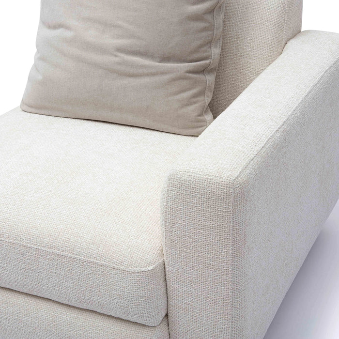 Perry Cream Performance Chenille Modular Corner Chair