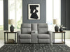 Gauntlet Reclining Loveseat with Console - Home And Beyond