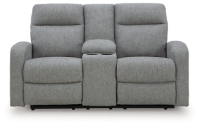 Gauntlet Reclining Loveseat with Console - Home And Beyond