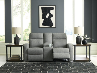 Gauntlet Reclining Loveseat with Console - Home And Beyond