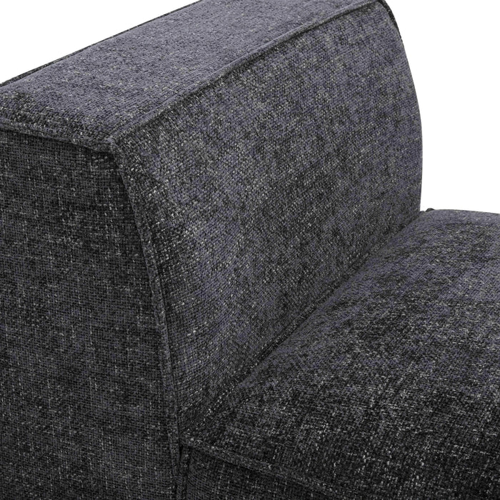 Mindy Performance Chenille Basketweave Modular Armless Chair