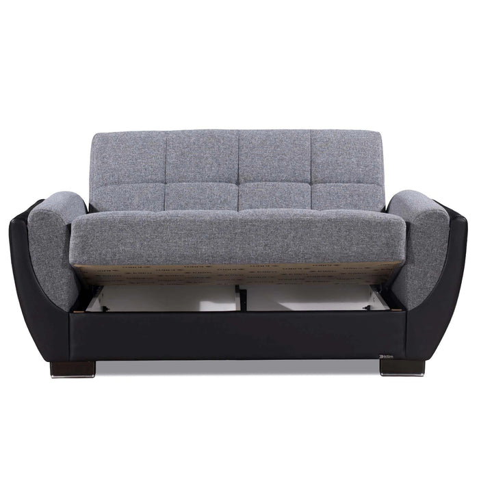 Ottomanson Armada Air Collection Upholstered Convertible Loveseat with Storage