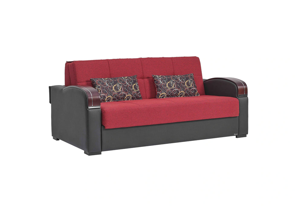 Ottomanson Sleep Plus Collection Upholstered Convertible Sofabed with Storage