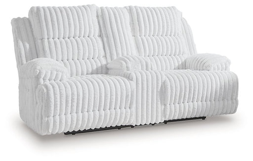 Rhines Falls Power Reclining Loveseat with Console - Home And Beyond