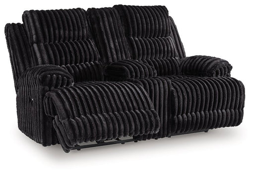 Rhine Falls Reclining Loveseat with Console - Home And Beyond