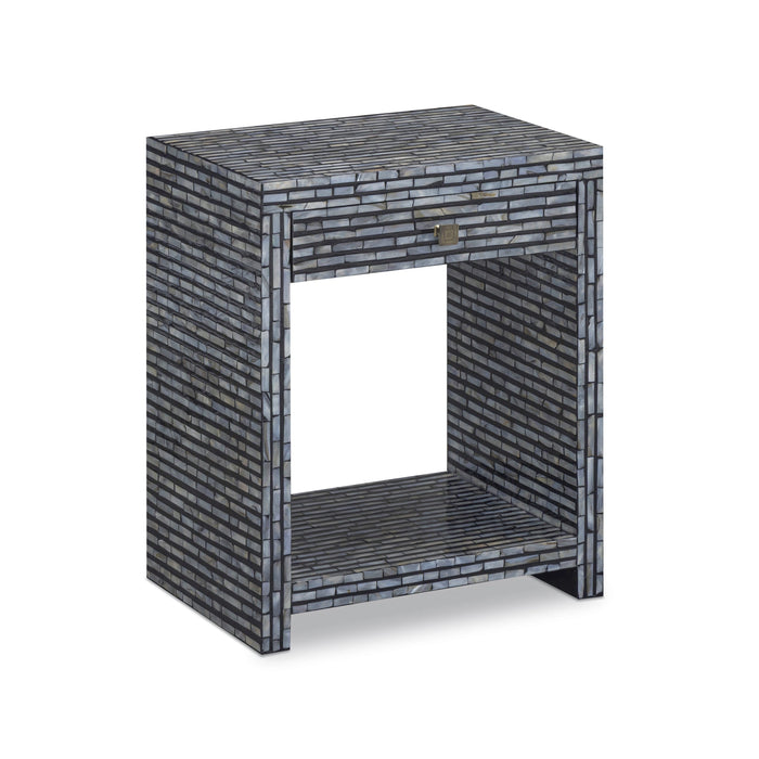Cassis 20" Mother of Pearl 1-Drawer Nightstand