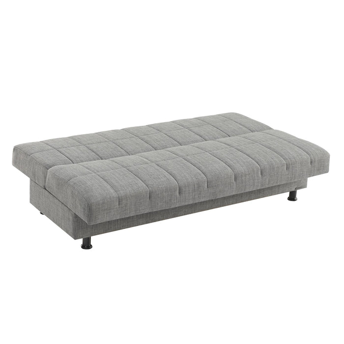 Ottomanson Sasta Collection Convertible Sofabed with Storage, Living Room Furniture, Bedroom Couch For Small Rooms, Studio Apartment Essentials, Black