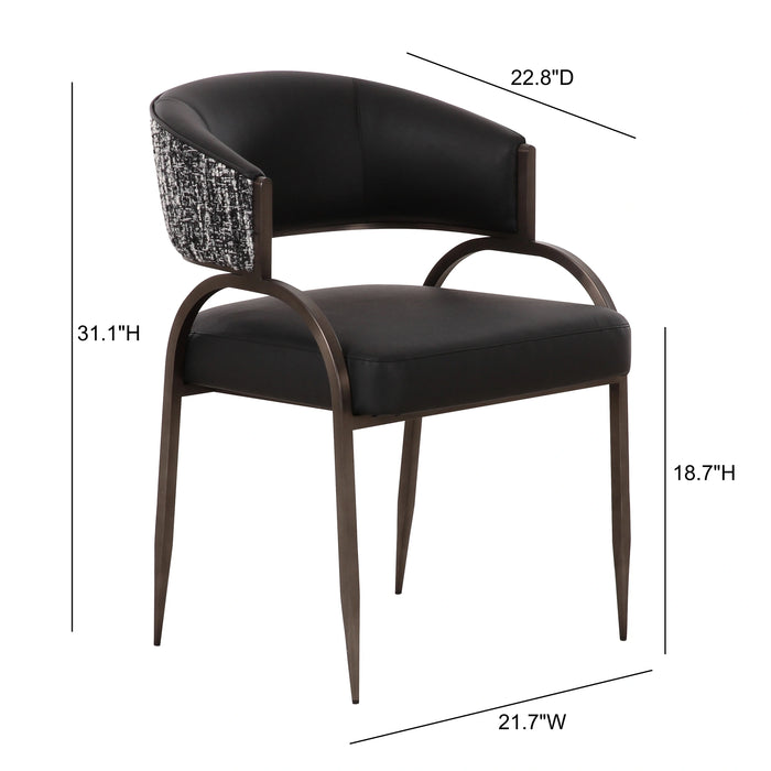 Tatum 2-Tone Performance Vegan Leather Dining Chair