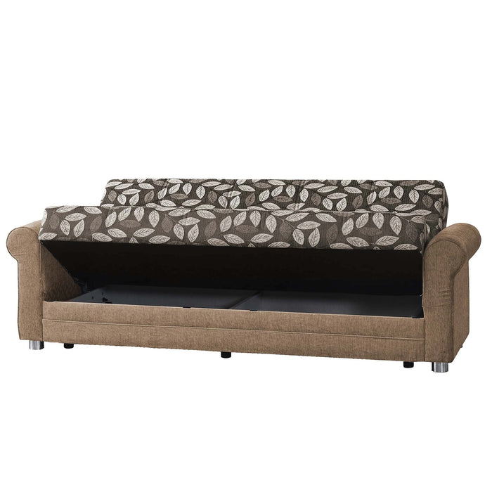 Ottomanson Rio Grande Collection Upholstered Convertible Sofabed with Storage
