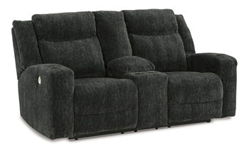 Martinglenn Power Reclining Loveseat with Console - Home And Beyond