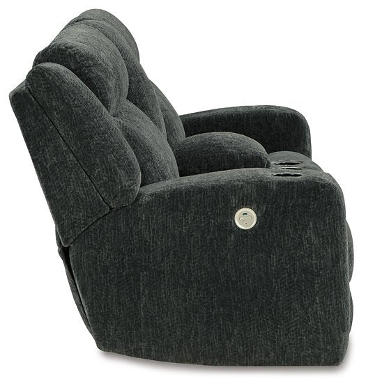 Martinglenn Power Reclining Loveseat with Console - Home And Beyond